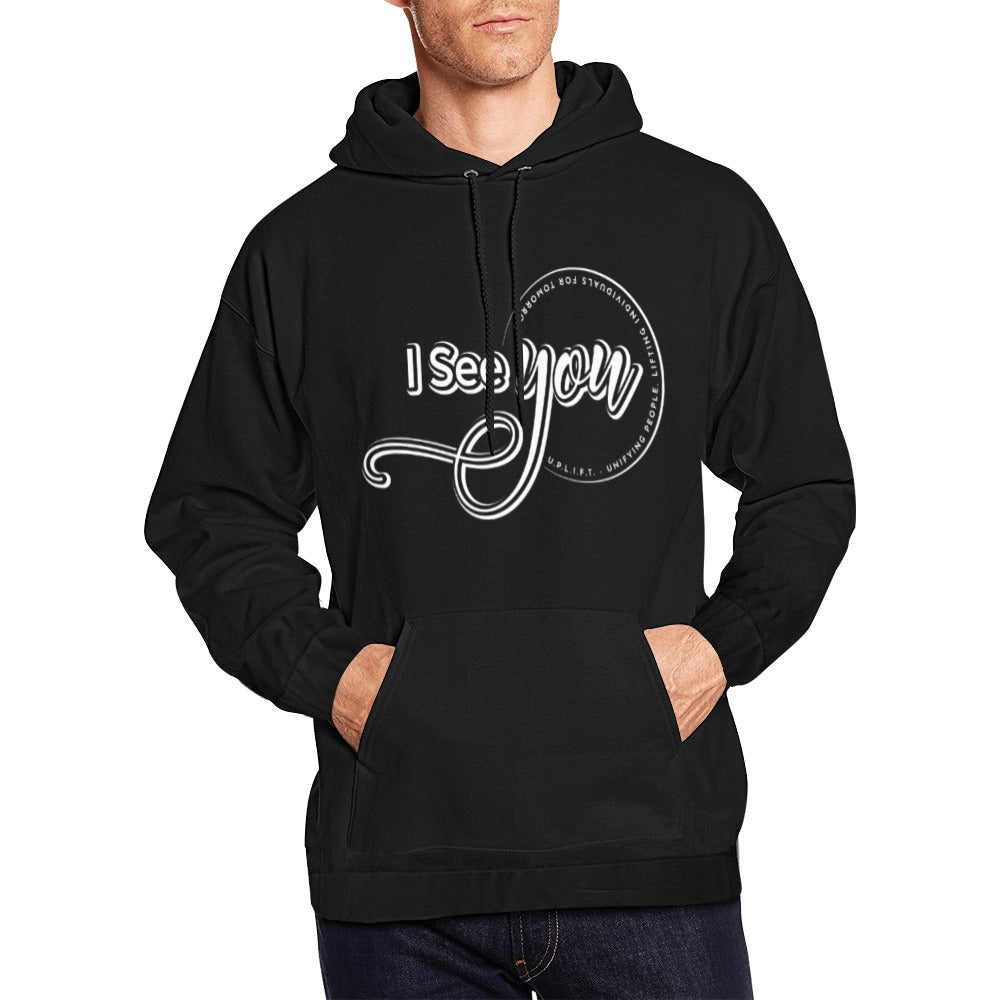 I See You All Over Print Hoodie for Men (Model H13)