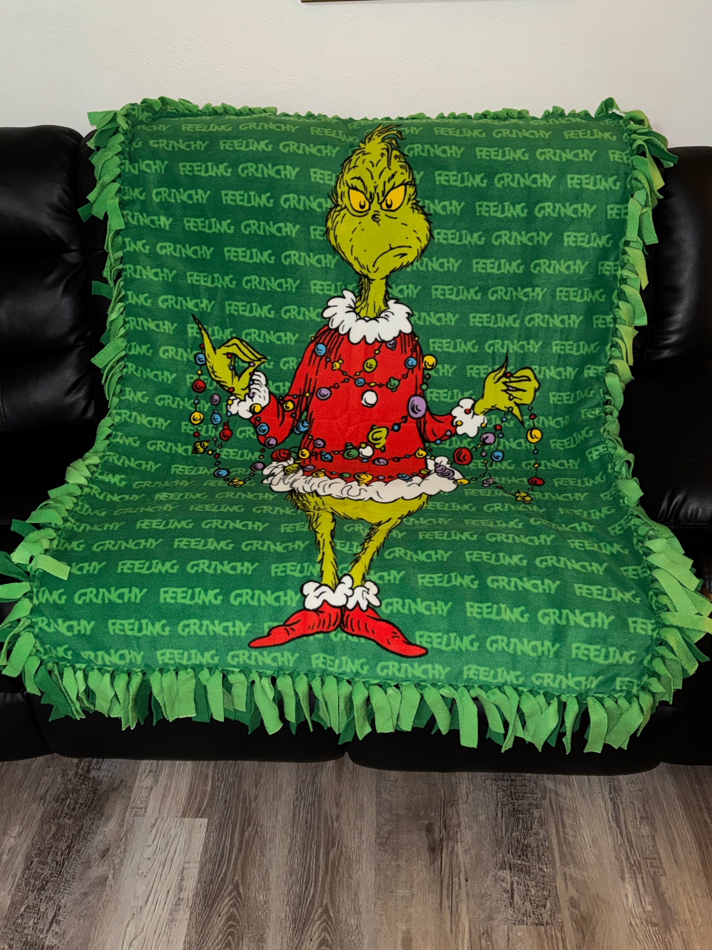 Dark Green Fleece Blanket