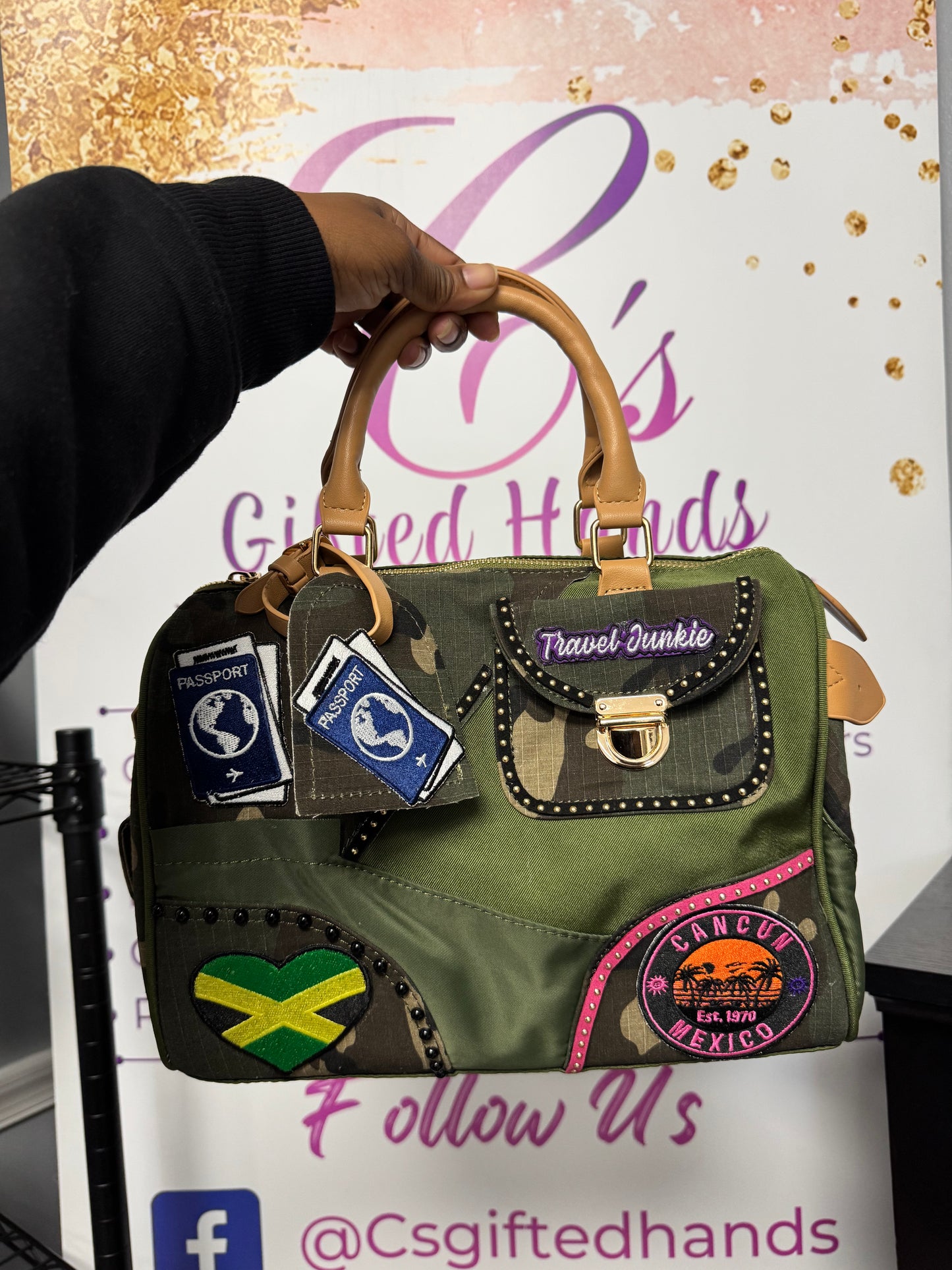 Camo Junk Handbag Purse
