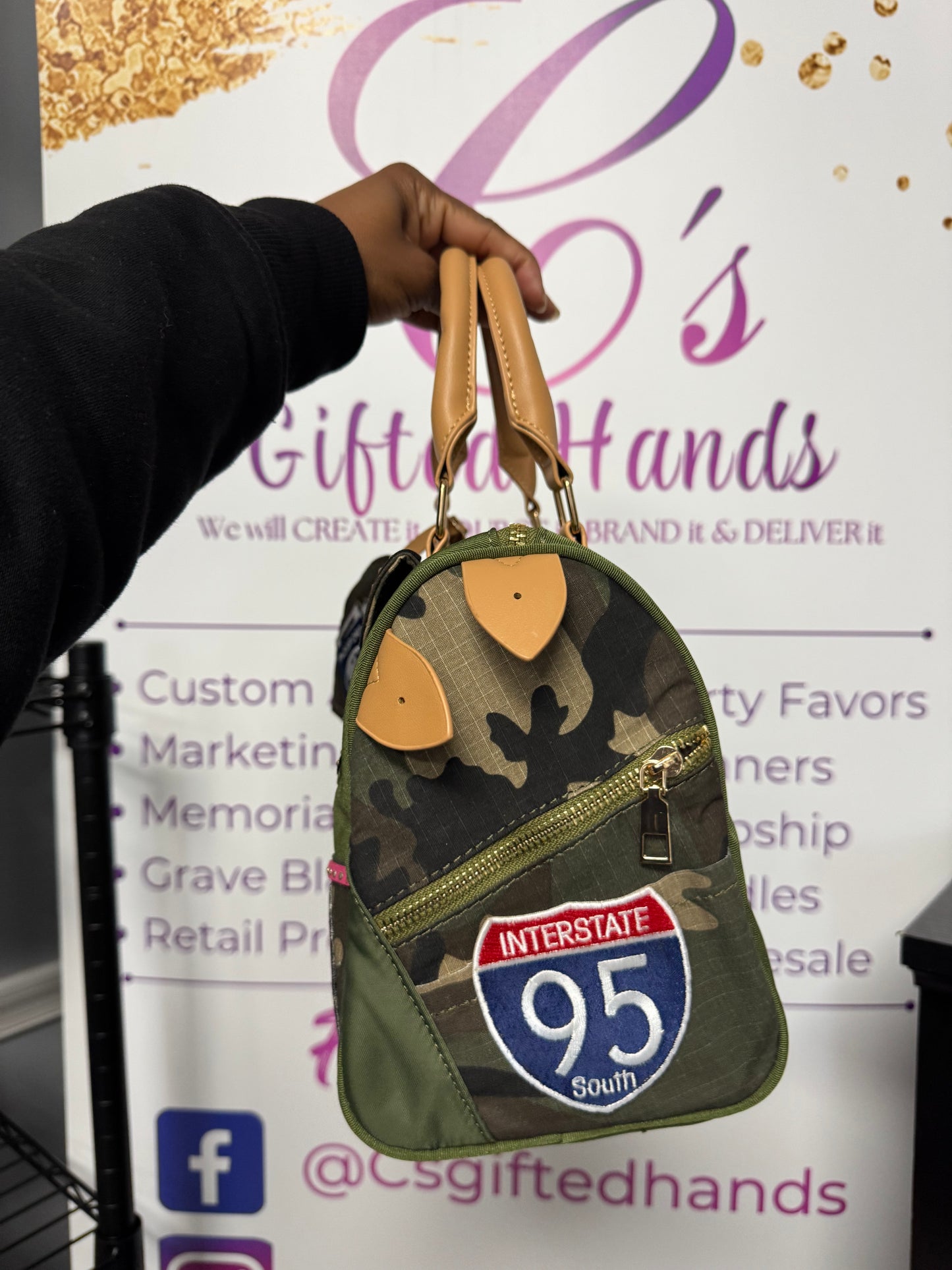 Camo Junk Handbag Purse