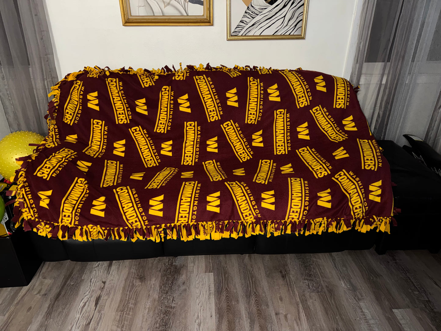 Oversized Commanders Fleece Blanket