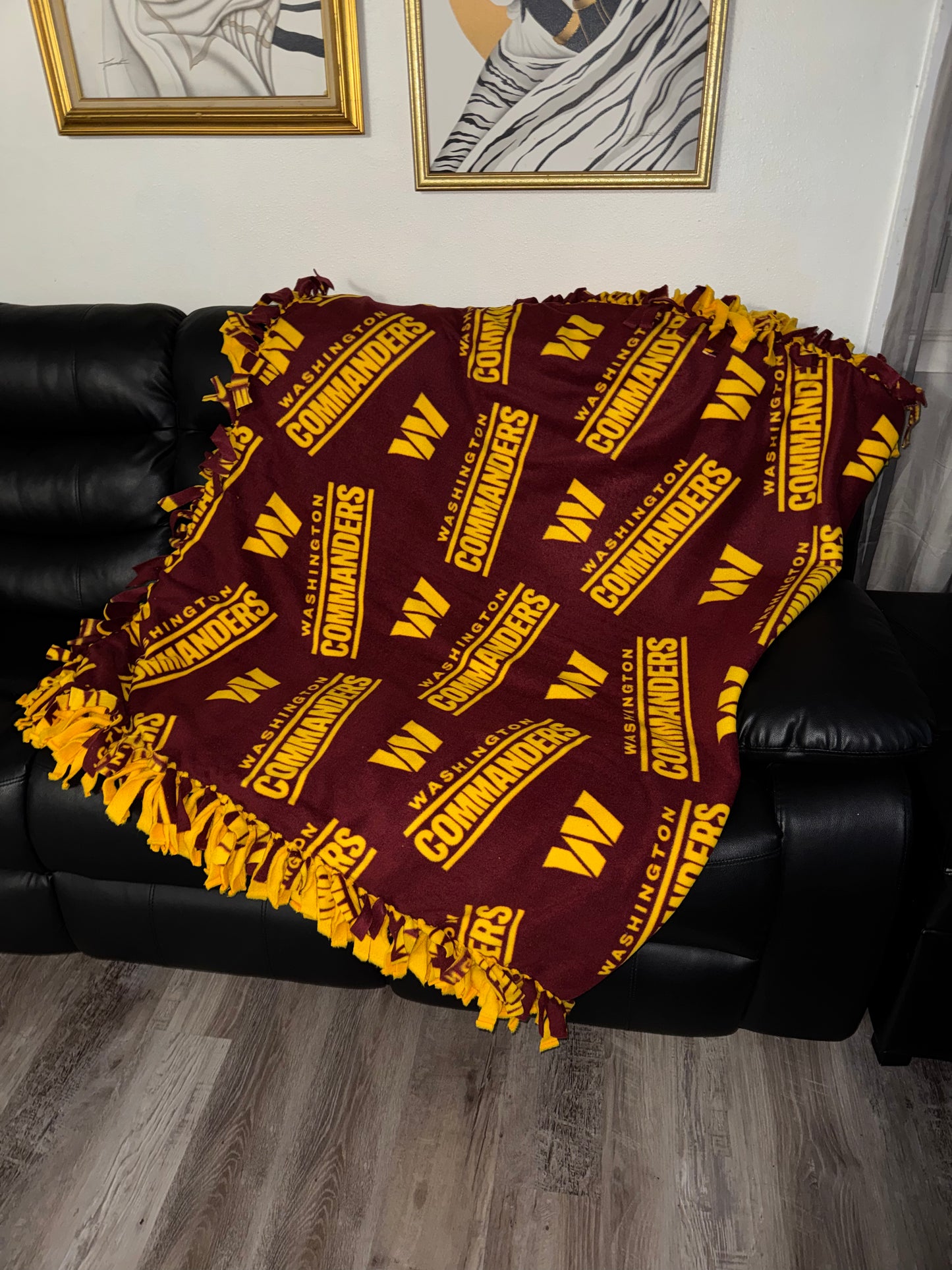 Oversized Commanders Fleece Blanket
