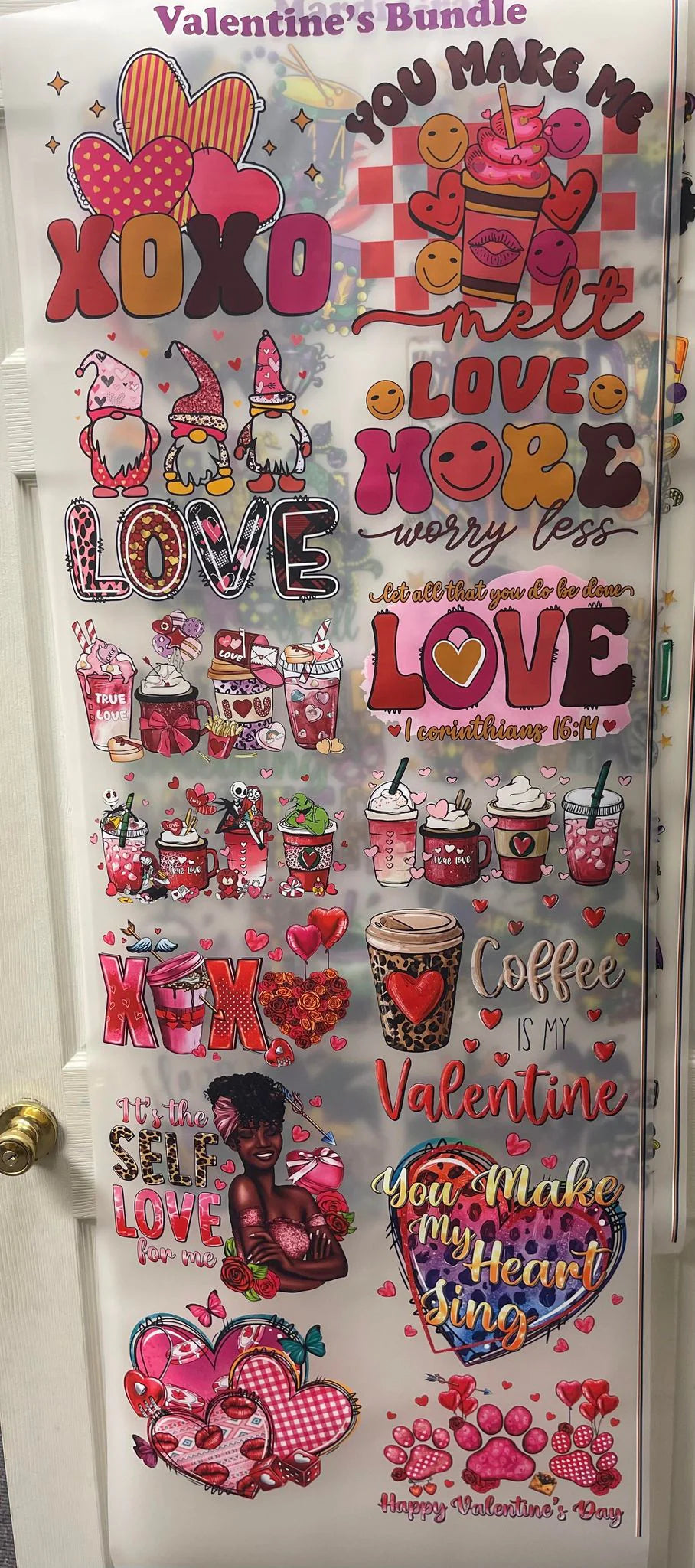 Valentine’s Premade DTF Gang Sheet