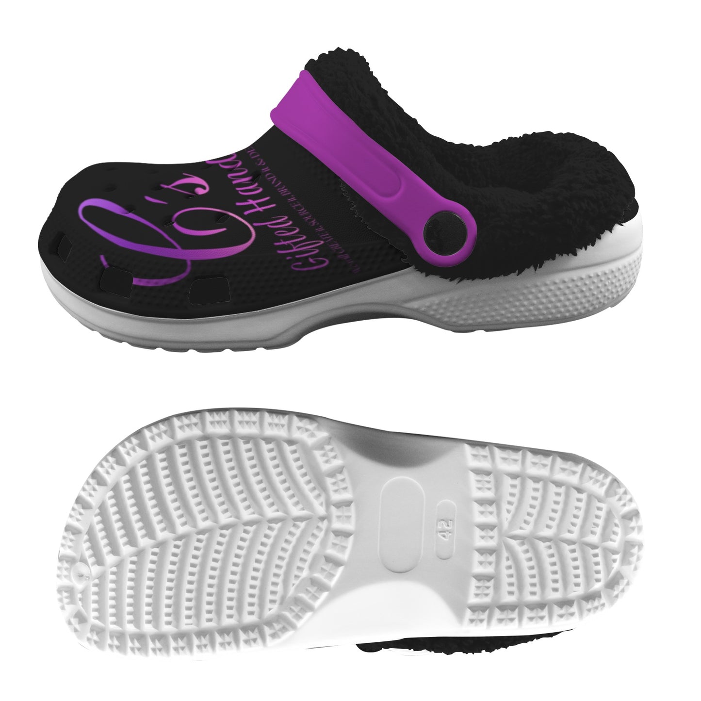 Custom Fleece Lined Foam Clogs for Adults