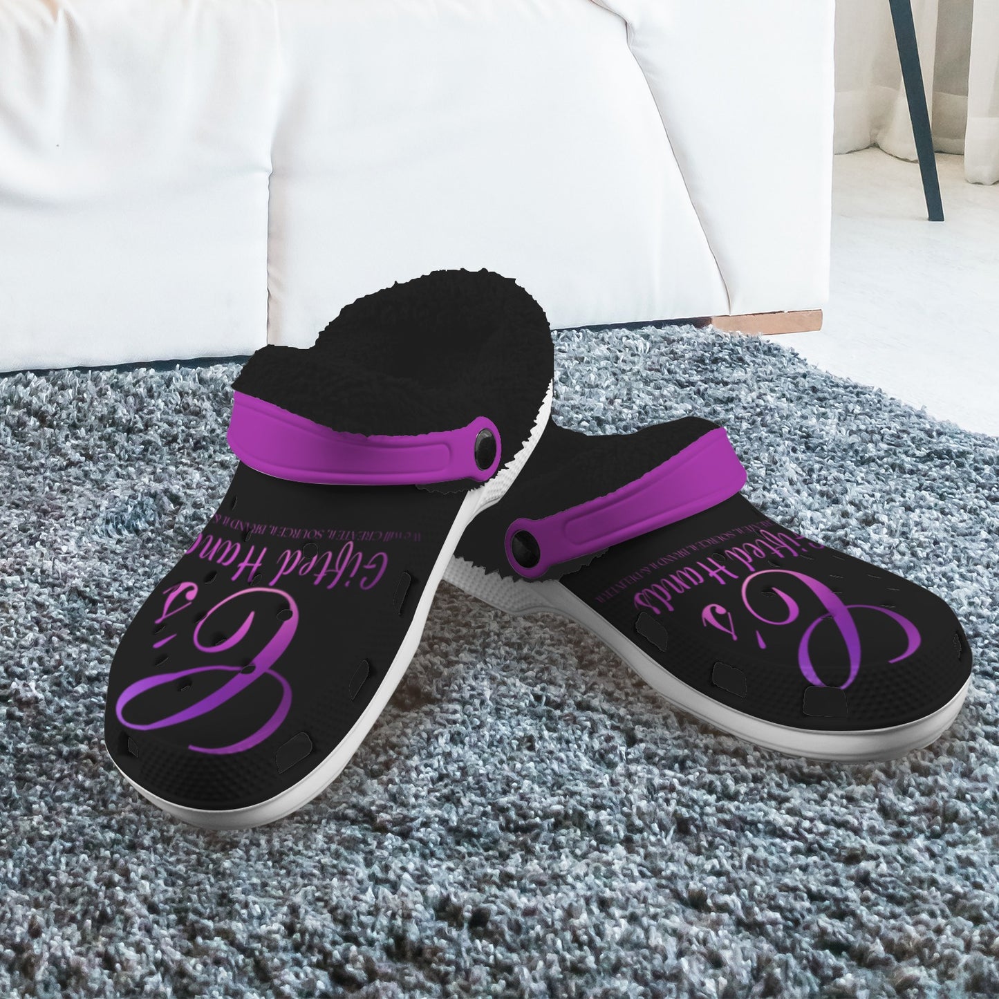 Custom Fleece Lined Foam Clogs for Adults