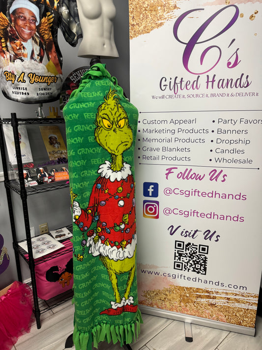 Dark Green Fleece Blanket