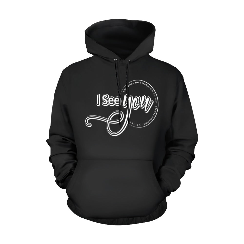 I See You All Over Print Hoodie for Men (Model H13)