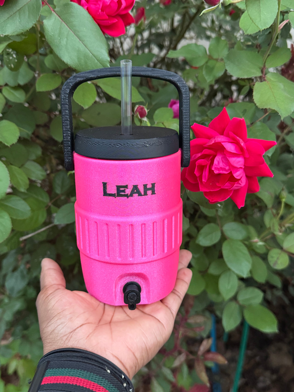 Personalized 2-In-1 Soda Can Cooler With Straw Top Copy
