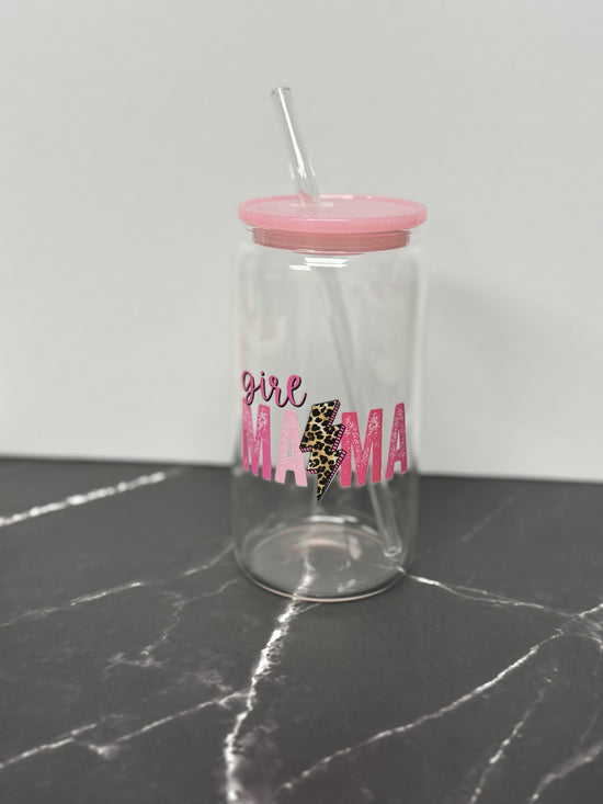 Girl Mama Glass Tumbler