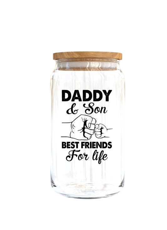 Daddy & Son Best Friends For Life- Uv Dtf Decal 3”