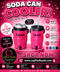 Personalized 2-In-1 Soda Can Cooler With Straw Top Copy