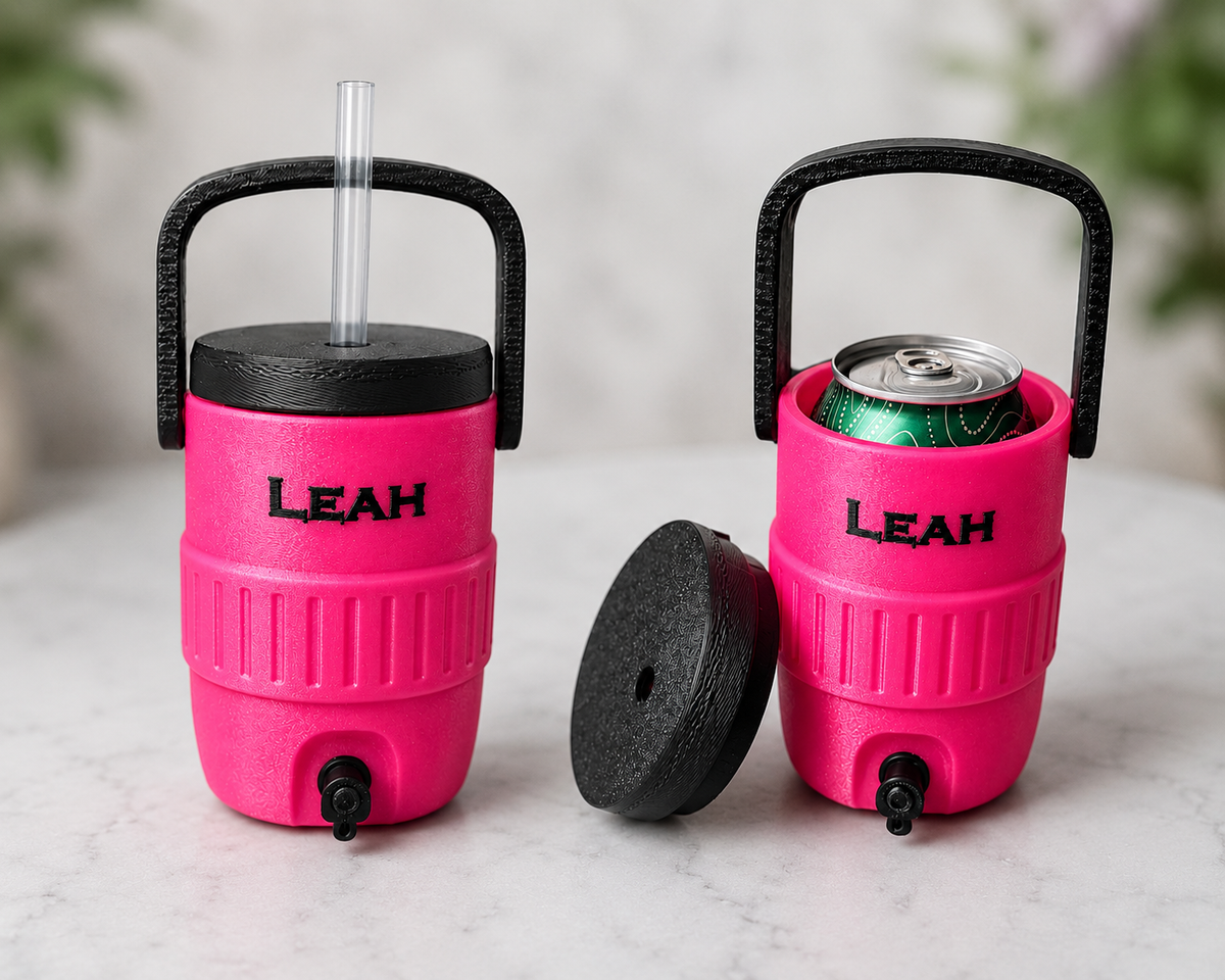 Personalized 2-In-1 Soda Can Cooler With Straw Top Copy