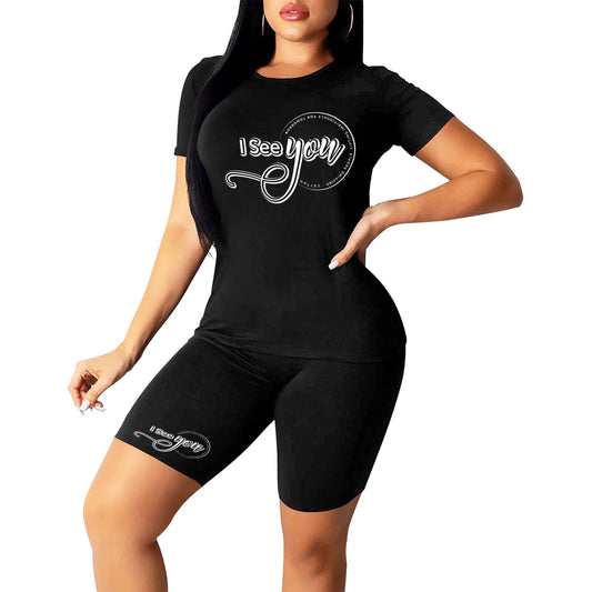 I See You Women's Short Yoga Set