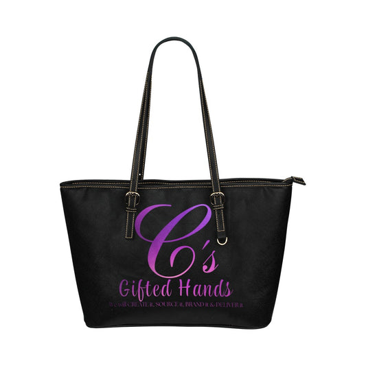 Custom Leather Tote Bag/Large (Model 1651)